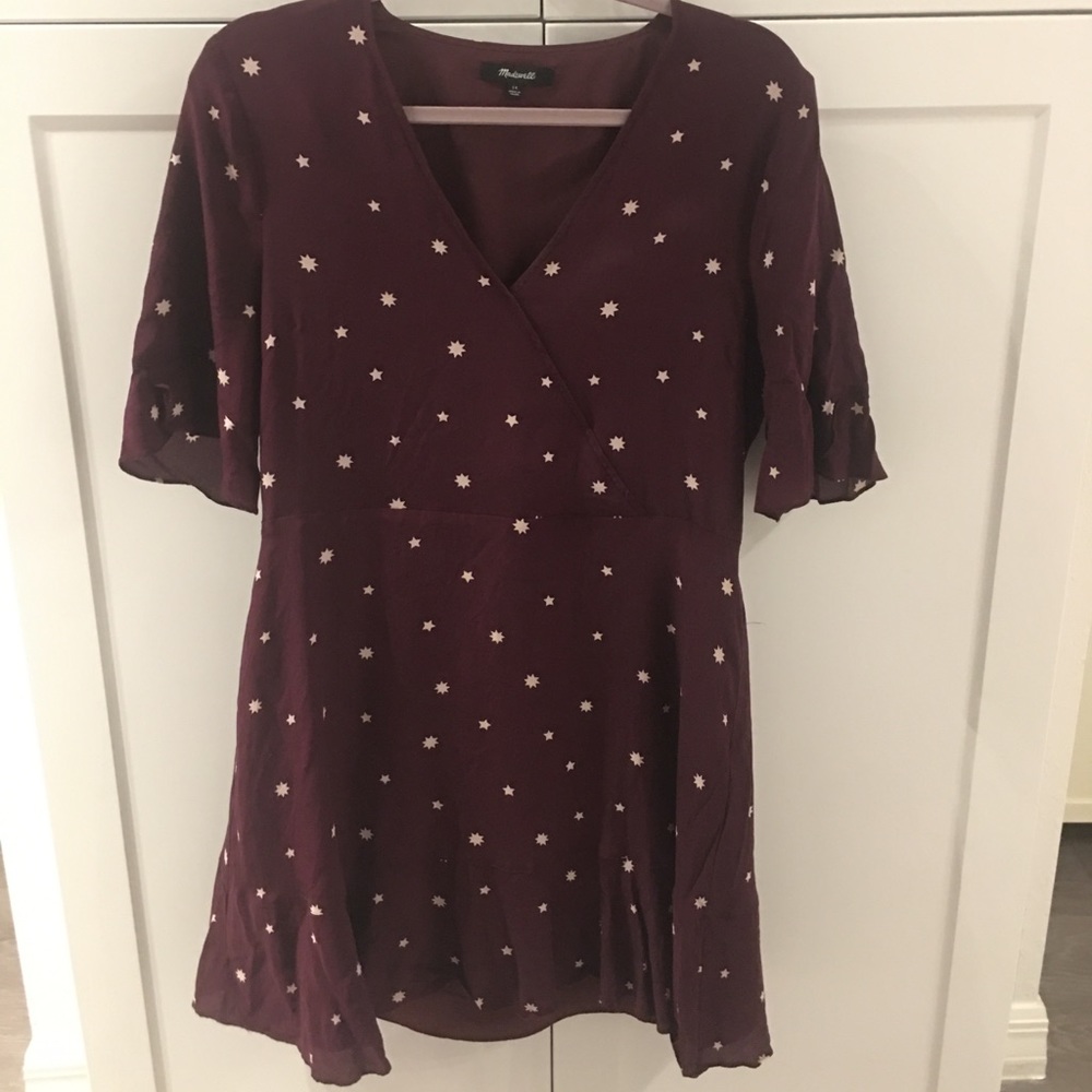 Burgundy Skater Dress